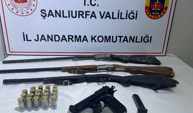 Şanlıurfa'da silah kaçakçılığı operasyonunda 5 şüpheli yakalandı