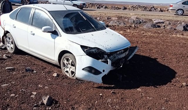 Şanlıurfa'da yoldan çıkan otomobildeki 3 kişi yaralandı