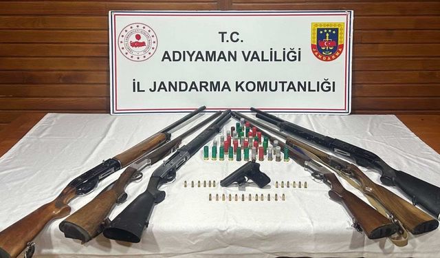 Adıyaman'da silah operasyonunda bir şüpheli yakalandı