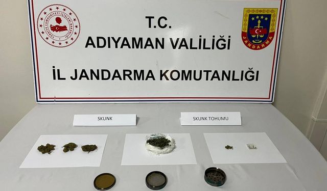 Adıyaman'da uyuşturucu operasyonunda 1 şüpheli yakalandı