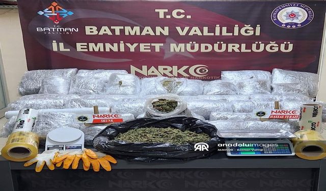 Batman'da 52 Kilo 700 Gram Skunk Ele Geçirildi