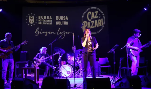 Bursa 'Caz Pazarı' konserlerinde Birsen Tezer'i ağırladı