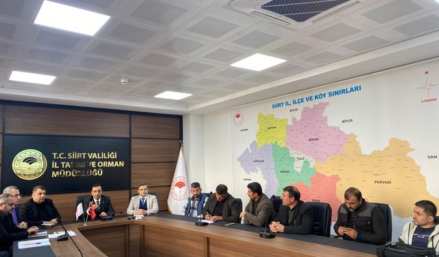 Siirt'te avlak sahalarının kiralanmasına ilişkin bilgilendirme toplantısı yapıldı