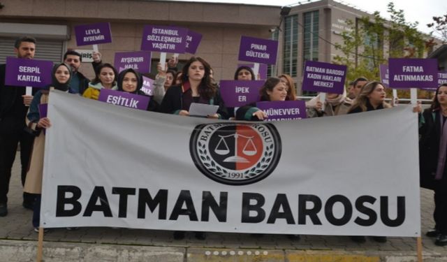 Batman Barosu'ndan Kadına Yönelik Şiddete Tepki