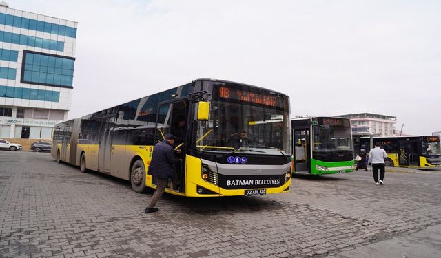 Batman'da Toplu Taşıma Rekor Kırdı