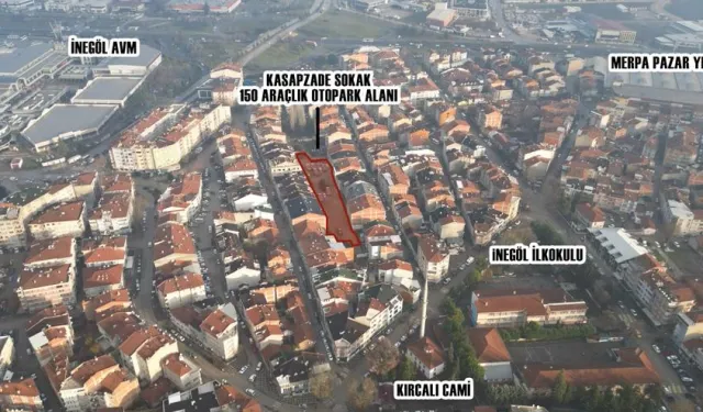 Bursa İnegöl'de 150 araçlık otopark üretiliyor