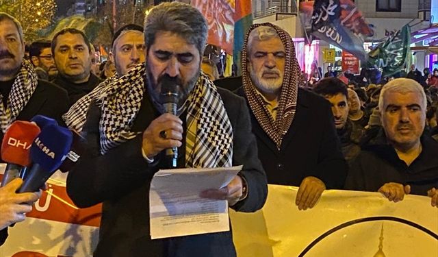 Diyarbakır'da İsrail'in Gazze'ye yönelik saldırıları protesto edildi