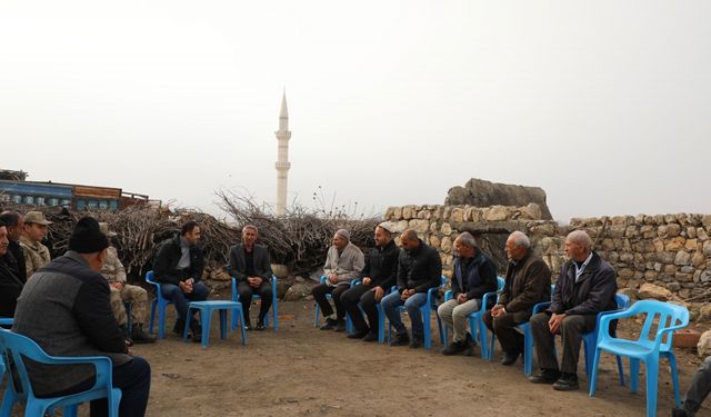 Hasankeyf Kaymakamı İmrak Güneşli köyünü ziyaret etti