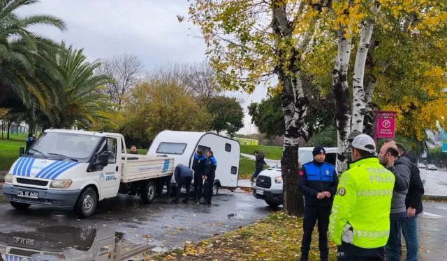 İstanbul'da işgalci karavanlara müdahale