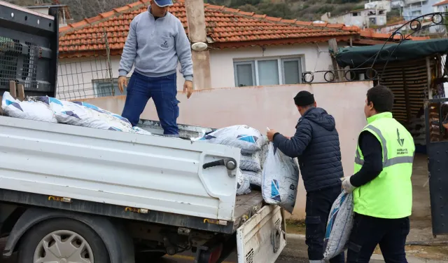 İzmir Güzelbahçe'den kara-kış desteği