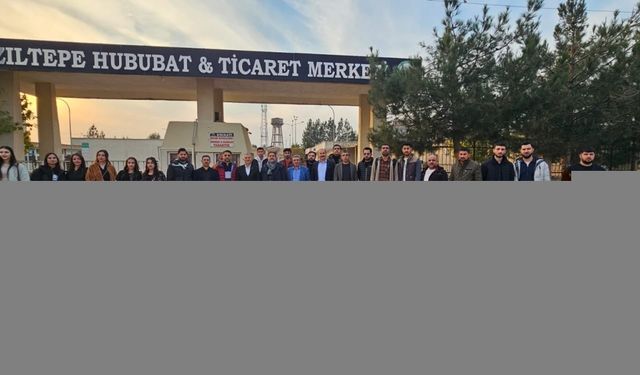 Mardin'de öğrenciler Kızıltepe Hububat Ticaret Merkezi'ni ziyaret etti