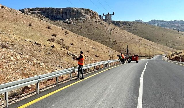 Mardin'de Türkmen Vadisi alternatif çevre yolunda güvenlik çalışmaları sürüyor