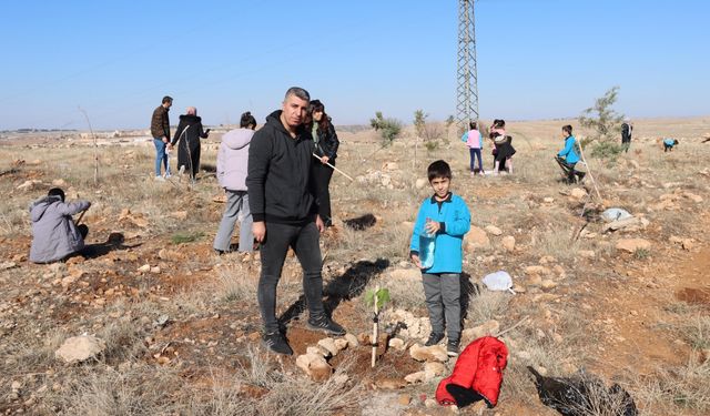 Midyat'ta "Fidan Kardeşim" Projesiyle Fidan Dikim Etkinliği