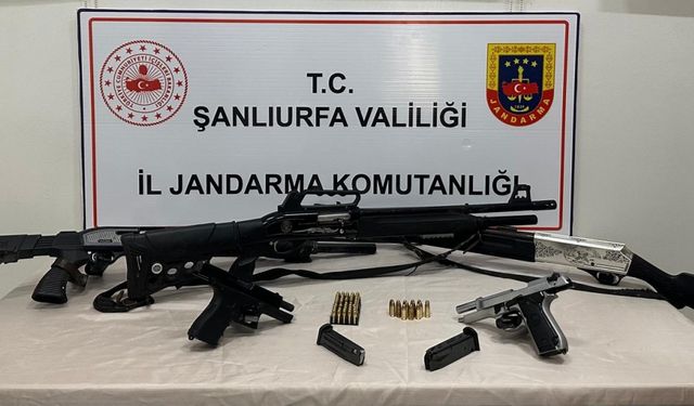 Şanlıurfa'da silah kaçakçılığı operasyonunda 3 zanlı yakalandı