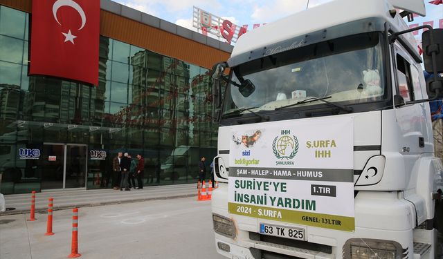 Şanlıurfa'dan Suriye'ye 5 tır yardım gönderildi