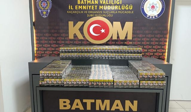 Batman'da Gümrük Kaçağı Sigara Ele Geçirildi