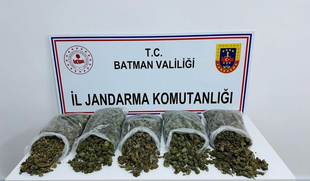 Batman'da 10 kilo 250 Gram Zehir Ele Geçirildi