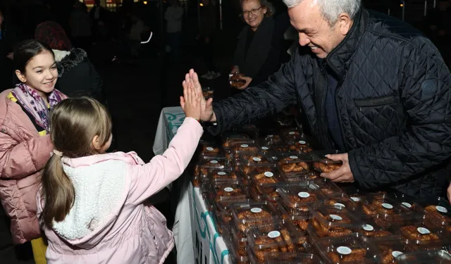 Bursa Nilüfer’den kandil simidi ikramı