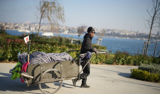 "Çekçek" arabasıyla dünyayı dolaşan Japon gezgin, Türklerin misafirperverliğine hayran kaldı