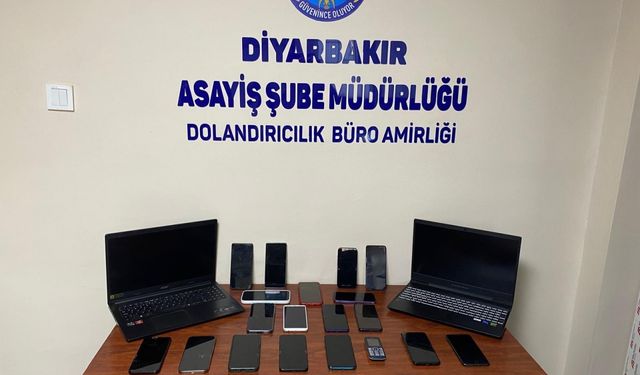 Diyarbakır merkezli dolandırıcılık operasyonunda 15 şüpheli tutuklandı