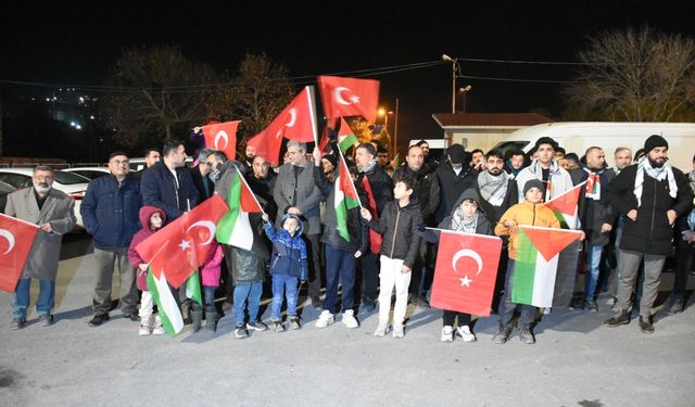 Gazze'deki ateşkes anlaşması Malatya ve Kilis'te kutlandı