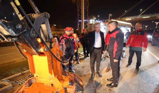 Kocaeli Büyükşehir yeni yıla yol bakımıyla girdi