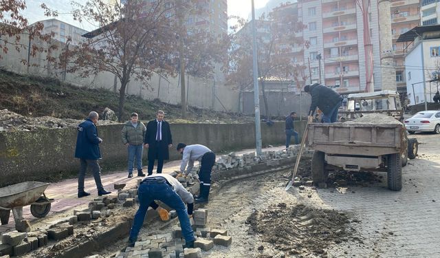 Sason'da Doğalgaz Çalışmalarıyla Birlikte Yol Yenileme Sürdürüyor