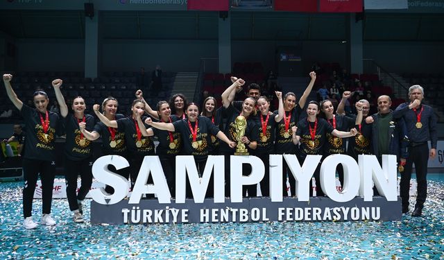 Hentbol Kadınlar 1. Lig'de şampiyon Polatlı Belediyesi SK oldu