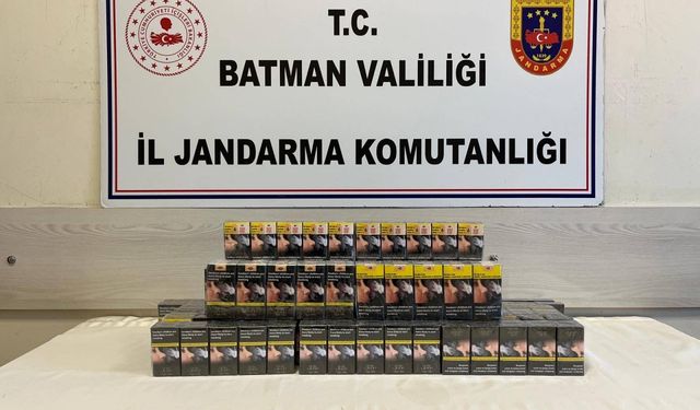 Batman'da 1510 Paket Kaçak Sigara Ele Geçirildi