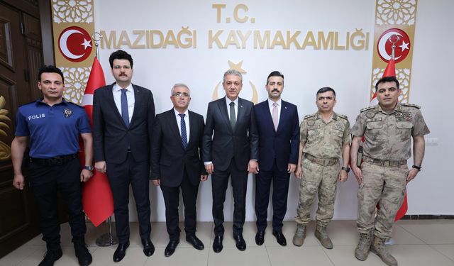 Mardin Valisi Akkoyun Mazıdağı ilçesinde ziyaretlerde bulundu