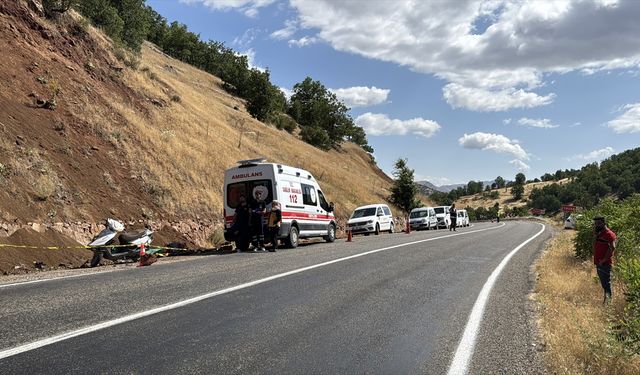 Adıyaman'da devrilen motosikletin sürücüsü öldü