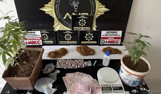 Adıyaman'da uyuşturucu operasyonunda 4 kişi tutuklandı