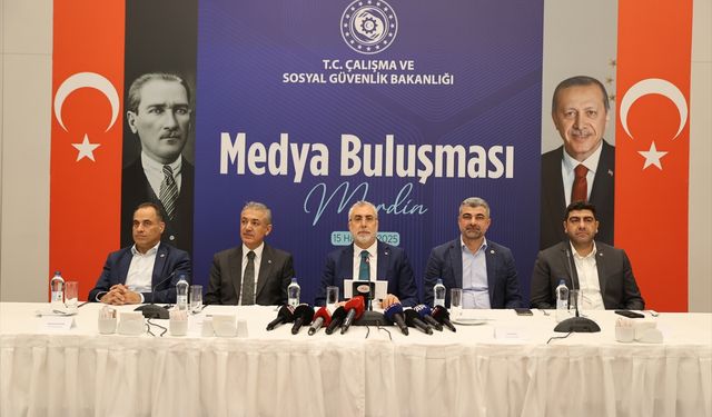 Çalışma ve Sosyal Güvenlik Bakanı Işıkhan, Mardin'de 'Medya Buluşması' programında konuştu:
