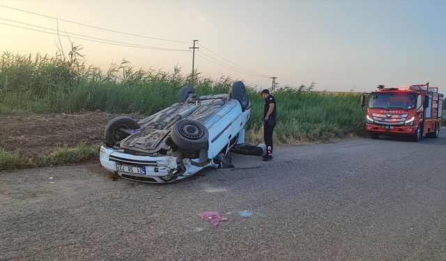Diyarbakır'da devrilen otomobildeki 1 kişi öldü, 4 kişi yaralandı