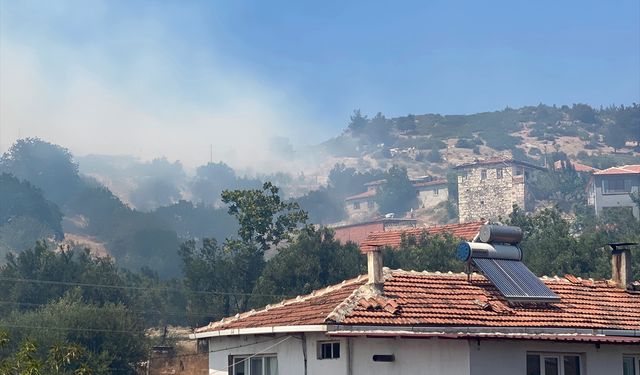 GÜNCELLEME 2 - Manisa'da kontrol altına alınan orman yangını yeniden başladı