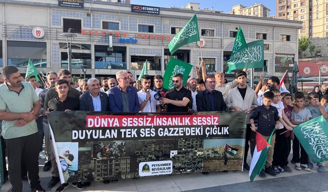 İsrail'in Gazze'ye saldırıları Şırnak'ta protesto edildi