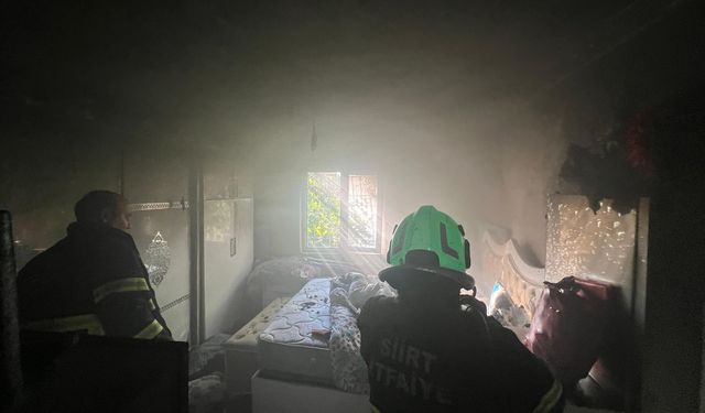 Siirt'te evde çıkan yangın söndürüldü