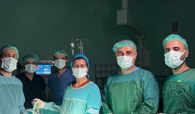 Silvan'da bir kadın kapalı ameliyat yöntemiyle sağlığına kavuştu