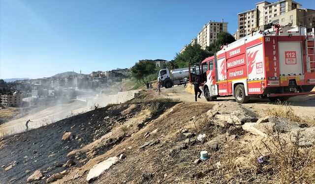 Şırnak'ta çıkan anız yangını söndürüldü