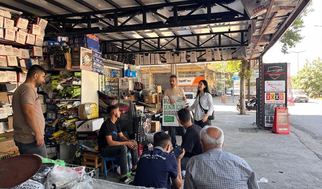 Adıyaman'da esnaf ve vatandaşlara 115 Danışma Hattı hakkında bilgi verildi