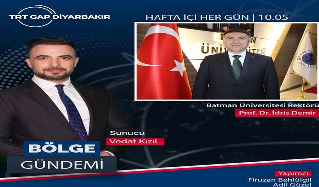 Rektör Demir'den TRT GAP'ta Adaylara Tercih Mesajı