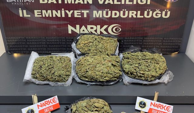 Batman'da 4.5 Kilo Skunk Ele Geçirildi