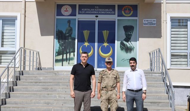 Kurtalan Kaymakam Serin'den Jandarma Komutanı İnan'a ziyaret