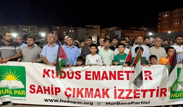Mardin'de İsrail'in Gazze'ye saldırıları protesto edildi