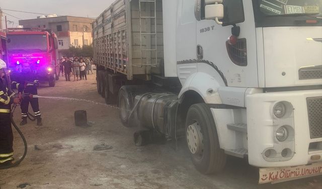 Mardin'de tırın yakıt deposunda meydana gelen patlamada 7 kişi yaralandı