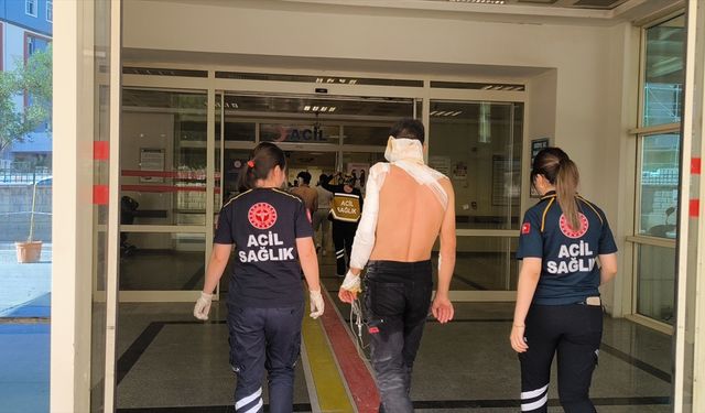 Siirt'te benzinli el sondaj makinesinin alev alması sonucu 3 işçi yaralandı