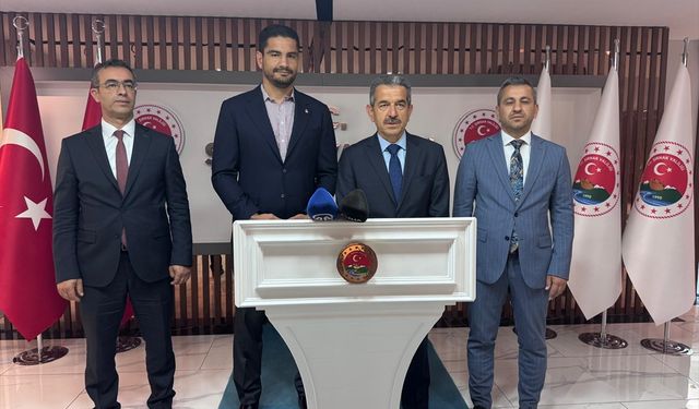 Türkiye Güreş Federasyonu Başkanı Akgül, Şırnak Valisi Ekici'yi ziyaret etti