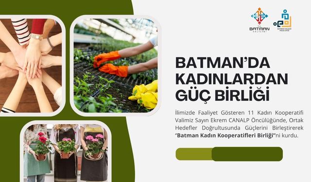 Batman'da Kadınlardan Güç Birliği