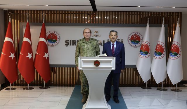 2. Ordu Komutanı Orgeneral Ergün, Şırnak Valisi Ekici'yi ziyaret etti