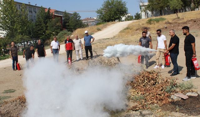 Batman Tarım Personeline Yangın Söndürme Eğitimi Verildi